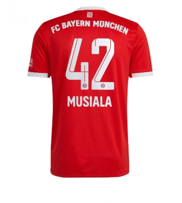 Bayern Munich Jamal Musiala #42 Hjemmedrakt 2022-23 Kortermet